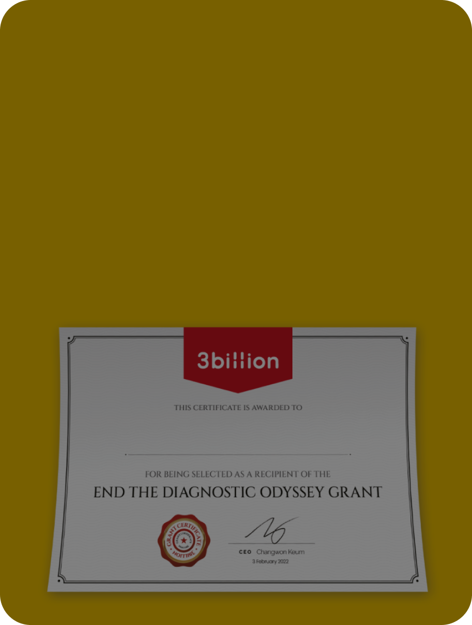 3billion Announced the Winners of the 2nd End the Diagnostic Odyssey Grant