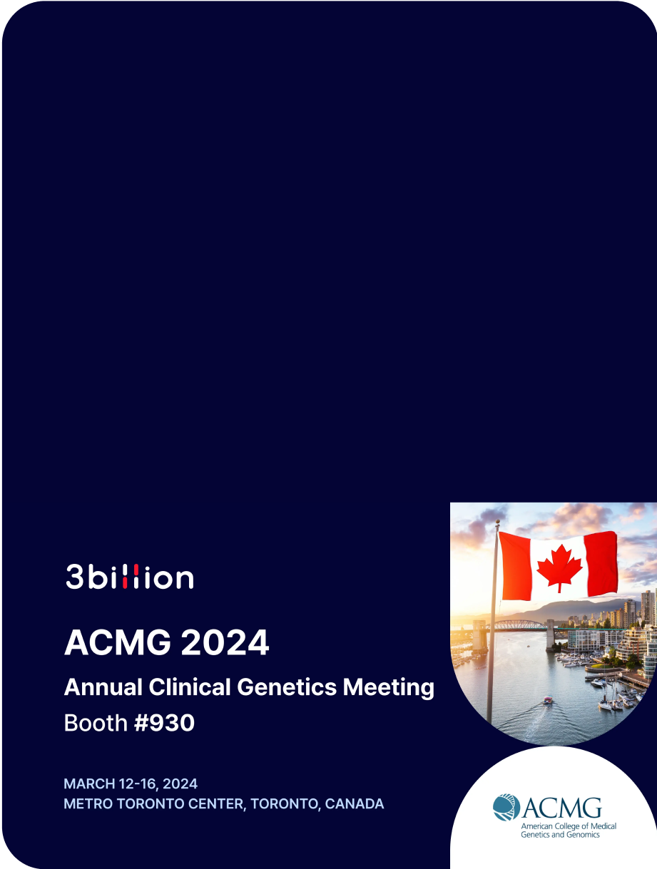 쓰리빌리언, 미국의학유전학회 통해 신규 서비스 출시, 글로벌 사업 확장 가속화