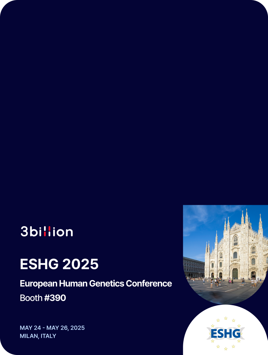 3billion Participates in ESHG 2025 in Milan