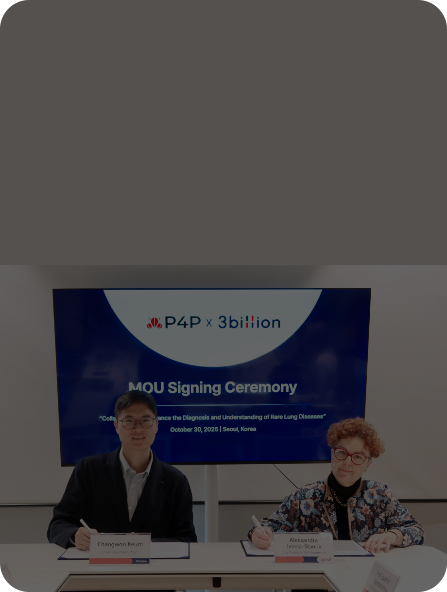 3billion and Polish Rare Disease Foundation P4P Sign MOU to Enhance Diagnostic Access for Rare Lung Disease Patients