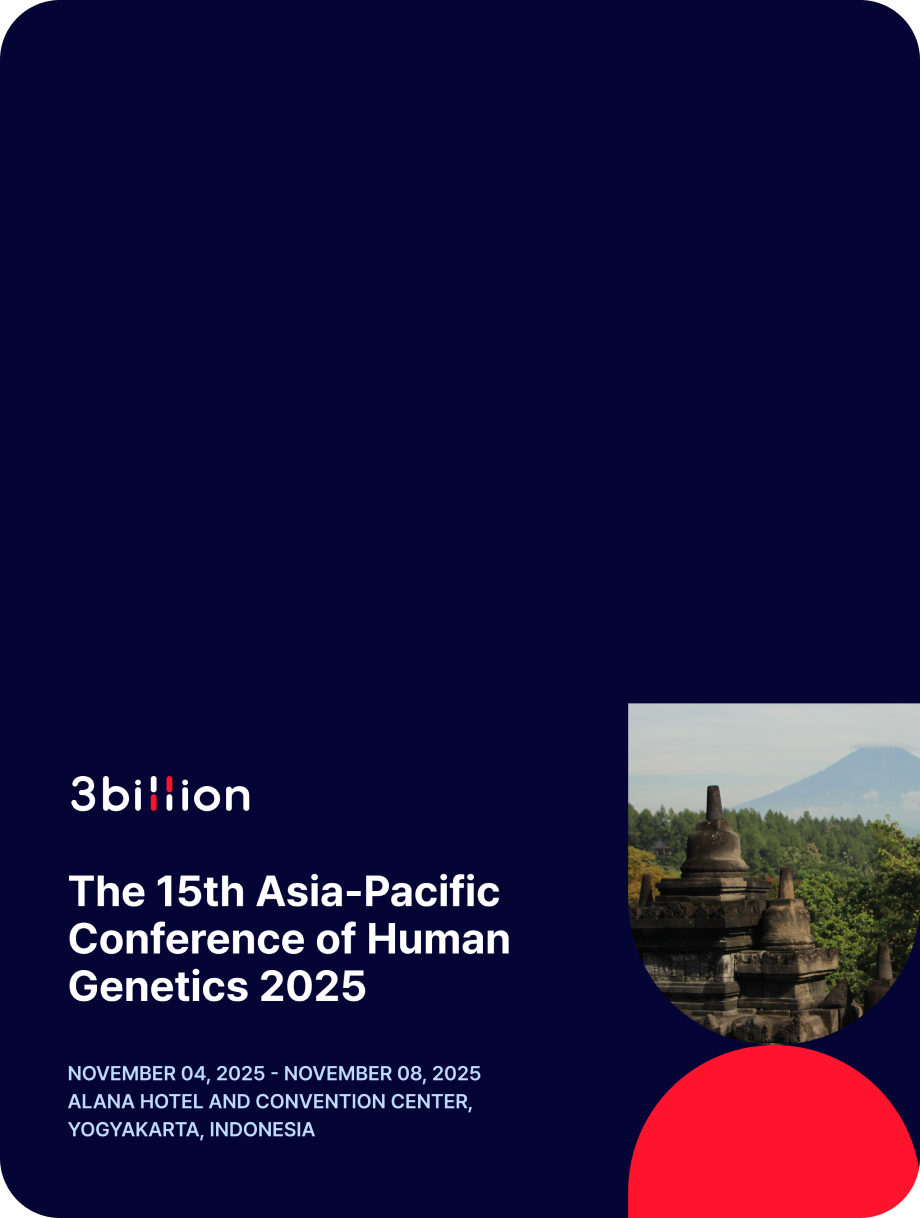 3billion to Join the 15th Asia-Pacific Conference of Human Genetics 2025 in Yogyakarta, Indonesia