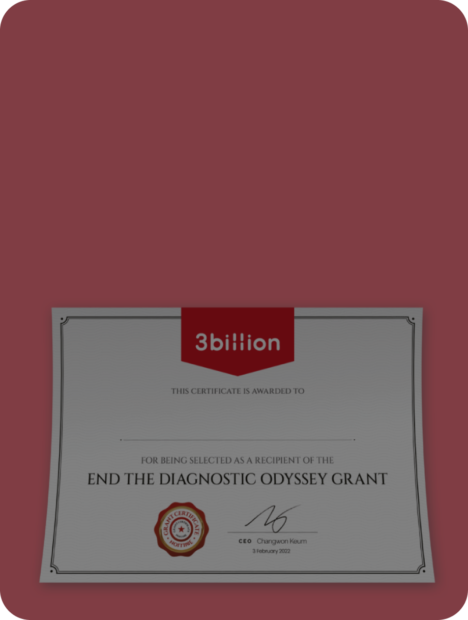 3billion Announced the Winners of the End the Diagnostic Odyssey Grant