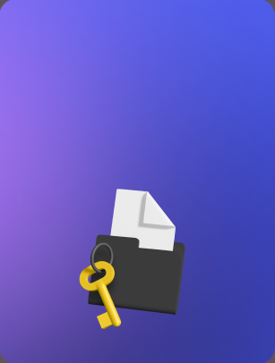 Secure folder icon with key