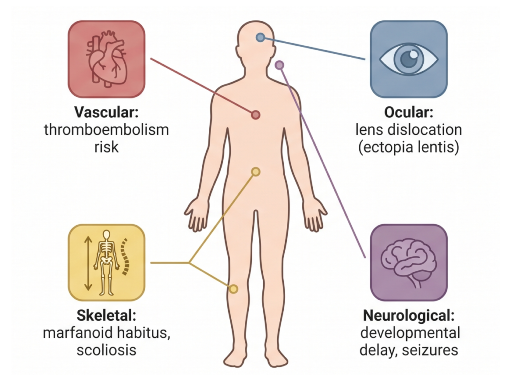 Diagram comparing Vitamin B6-responsive and nonresponsive patient pathways in homocystinuria.